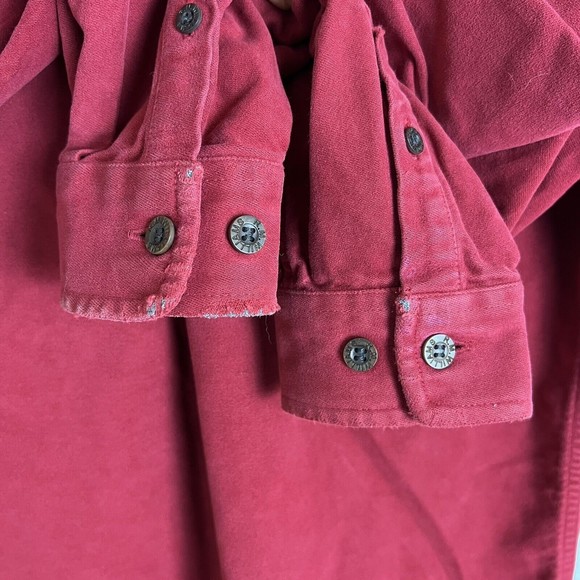 R.M. Williams Shirts Vintage Rm Williams Moleskin Shirt Red Cotton Made In Australia Mens